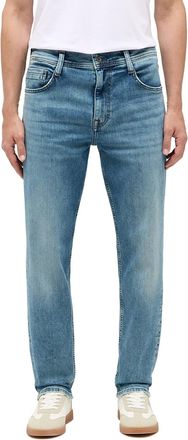 Mustang Tapered-fit-Jeans MUSTANG Herren Style Denver Tapered, Herren, Gr. 29, L&auml;nge 32, blau (424 mittelblau), Denim/Jeans, 99% Baumwolle, 1% Elasthan, unifa