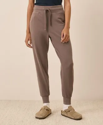 Pact Organic Cotton CloudKnit Jogger in Deep Taupe at Nordstrom, Size Xx-Large