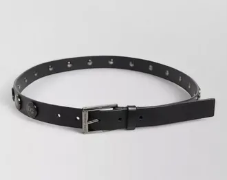 Dolce & Gabbana leather studded buckle belt