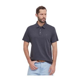 Michael Kors Tops, Heren, Grijs, S, Katoen, Geborduurd Logo Katoenen Poloshirt