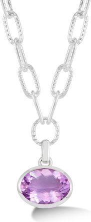 Dower & Hall Large Oval Amethyst Array Pendant