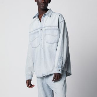 Balenciaga Light blue cotton denim shirt