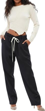 Maison Margiela Black Drawstring Trouser