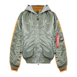 VETEMENTS Bomber Jackets, male, Green, Size: XL Insulated Jacket