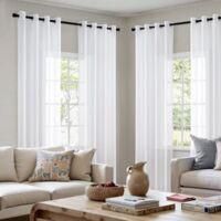 OEM Juego De 4 Cortinas Lisas Con Ojales, Cortinas Semiopacas Para Dormitorio O Sal&oacute;n, 134 X 160 Cm, Blancas - Crezuo