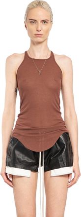 Rick Owens Basic Rib Tank in Viscose Silk Rib Jersey