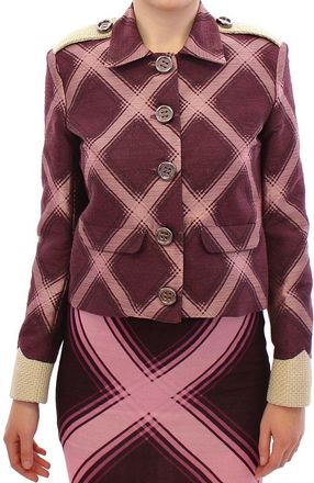 House Of Holland Check Trench Coat Blazer Womens Jacket