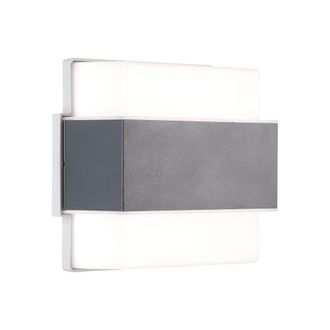 Brilliant Aplique Mural Exterior - Brilliant - Archie - Metal Y Pl&aacute;stico - Antracita - Led Integrada - 7 W Ip44