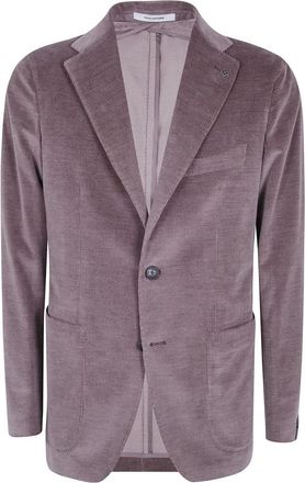 Tagliatore Montecarlo Single Breasted Jacket - Heren - Blazers - Bruin - L - Katoen - Jassen