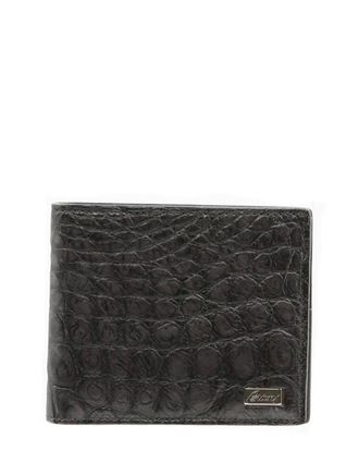 Brioni Crocodile Leather Bifold Wallet