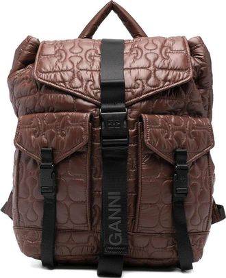 Ganni Re-tech Quilted Backpack