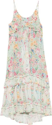 Farm Rio Floral-print Ruffled Dress