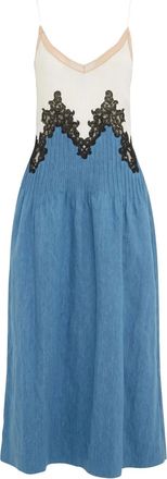 Gabriela Hearst Althea midi dress - Blue