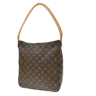 Louis Vuitton Looping Monogram Canvas Brown Canvas Handbag (Pre-Owned)