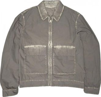 Ten c Schaduw Geverfde Spray Jas - Heren - Zomerjassen - Grijs - XL - Jassen