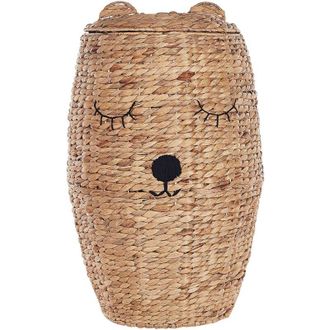 Beliani Cesto a forma di orso in giacinto dacqua naturale Sambur