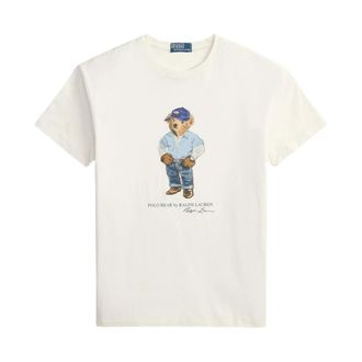 Polo Ralph Lauren Denim Beer T-shirt - Heren - T-shirts - Beige - L - Denim - Tops