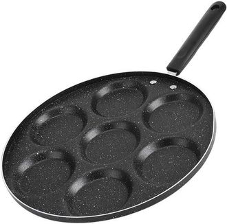 OEM Sart&eacute;n Cafe Grill De 7 Agujeros - Ideal Para Panqueques Y M&aacute;s - Apta Para Cocinas De Gas Y Vitrocer&aacute;micas