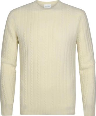 Profuomo Pullover Girocollo - - Knitwear - Uomo - Beige - 2XL
