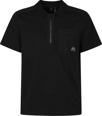 Moose Knuckles Dalon Polo - Heren - Polos - Zwart - XL - Katoen - Tops