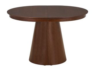VENTE-UNIQUE.COM Mesa de comedor efecto madera color natural oscuro