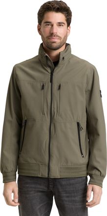Tom Tailor Blouson TOM TAILOR, Herren, Gr. XXL, faded leaf gr&uuml;n, Web, Obermaterial: 100% Polyester. Futter: 100% Polyester, unifarben, regular fit normal, elasti
