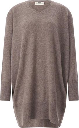 Sminfinity V-neck Truien - Dames - Cashmere truien - Bruin - M/L - Truien & Vesten