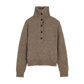 AIAYU Truien & Vesten, Dames, Bruin, M, Wol, Franco Sweater