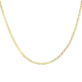 Diamant L'éternel Unisex 9ct Yellow Gold 2.6g Belcher Necklace of 20 Inch/51cm Length and 0.1cm Width - One Size