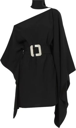 Taller Marmo Abito corto monospalla Taylor - Nero