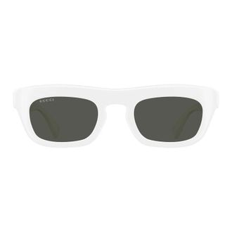 Gucci GG1777S003 Square Full Rim Sunglasses - White
