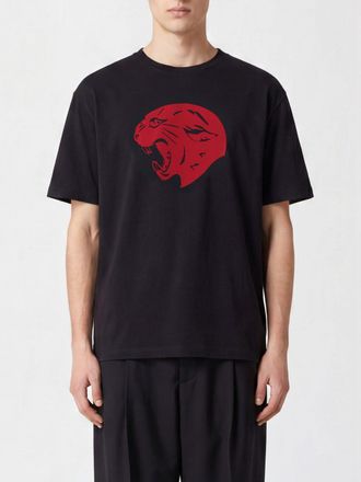 Valentino T-shirt girocollo in cotone con stampa grafica e spalle cadute
