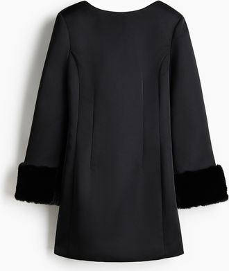 H&M Rückenfreies Kleid - Schwarz