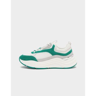 Mallet Footwear Womens Cyrus Suede Running Trainers in Green Suede Fabric - Size UK 6