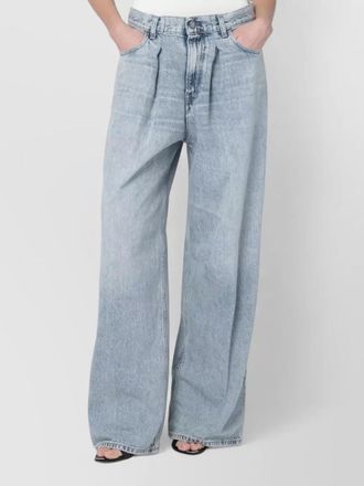 Haikure denim wide-leg trousers
