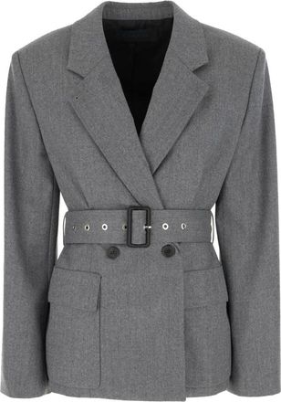 Lanvin Blazer - Dames - Blazers - Grijs - M - Jassen