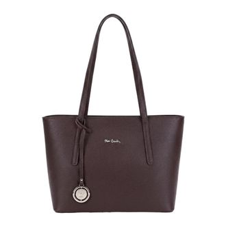Pierre Cardin D223 Schoudertas - Dames - Shoppers - Bruin - ONE Size - Leer - Tassen
