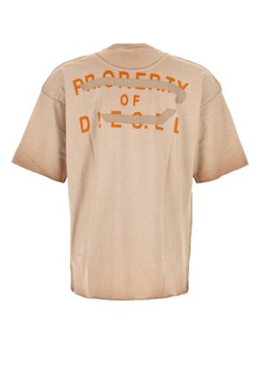 Diesel Mens Antiqued Pink Cotton T-Look T-Shirt 7aw Exterior Exterior: T-shirts And Polos