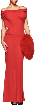 I.AM.GIA Kahlo Off-the-Shoulder Cocktail Dress in Red at Nordstrom, Size Xx-Small