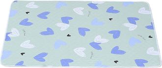 OEM Protector De Colch&oacute;n Menstrual De Algod&oacute;n, Dise&ntilde;o De Coraz&oacute;n Azul 70 90