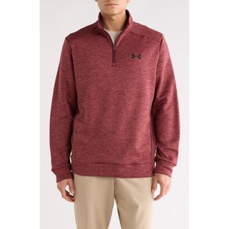 Under Armour Fleece Twist Quarter Zip Pullover in Dark Maroon at Nordstrom Rack, Size Xx-Large