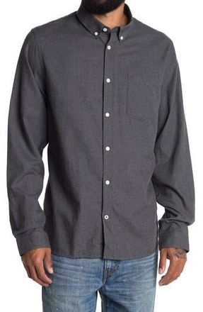 Nn.07 Sixten Solid Sport Shirt in Dark Grey at Nordstrom Rack, Size Medium