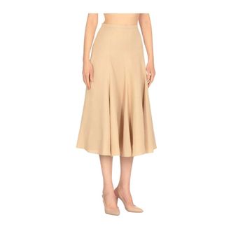 Fabiana Filippi Midi Skirts, female, Beige, Size: 2XS Elegant Midi Skirt