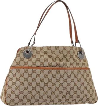 Gucci Pre-owned Shoulder Bags, female, Beige, Size: ONE SIZE Pre-owned Shoulder Bag
