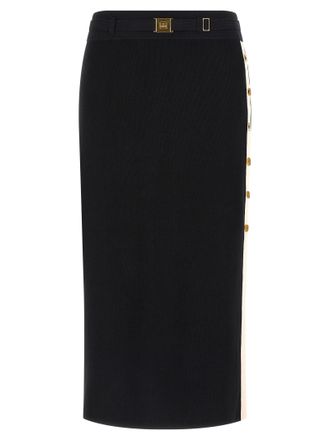 Elisabetta Franchi Side Band Skirt