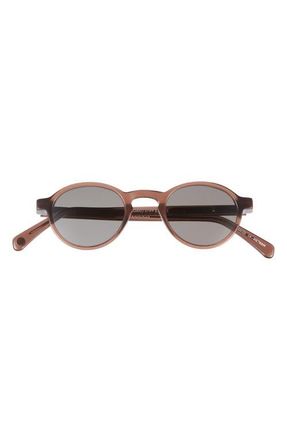 Eyebobs Board Stiff 43mm Round Polarized Sunglasses in Brown Sugar /Polarized Grey at Nordstrom