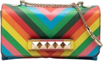 Valentino Pre-owned Vintage Shoulder Bag - Dames - Vintage Schoudertas - Veelkleurig - ONE Size - Leer - Vintage