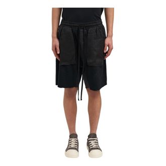 Thom Krom Casual Shorts, male, Black, Size: S Bermuda con inserti in lino