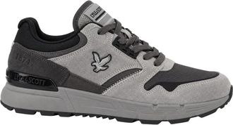 Lyle & Scott Finlay 121 - Heren - Sneakers - Grijs - 41 EU - Leer - Schoenen