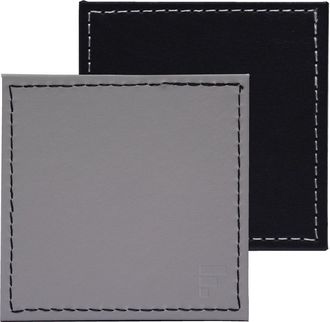 FreeForm Design Wende-Untersetzer Duo im 4er-Set - Schwarz/Grau